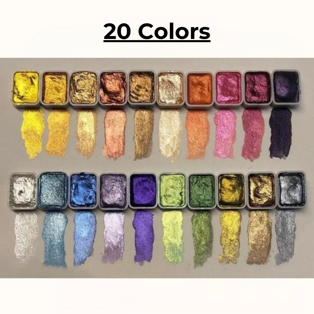 Pearlescent watercolor – Intense Shine and Vibrant Shades