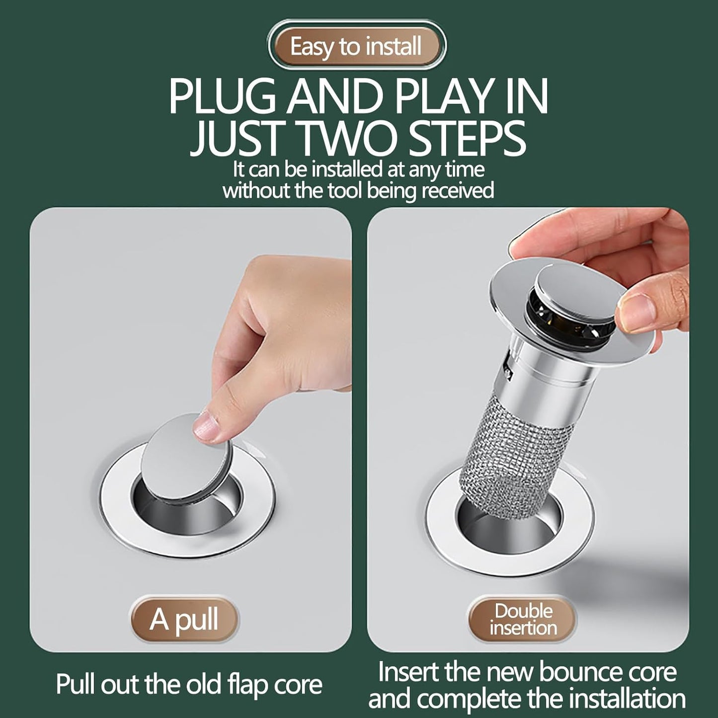 Filter - Keep your sink clear without a plumber needed!