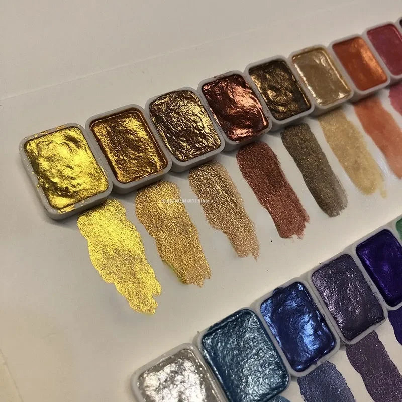 Pearlescent watercolor – Intense Shine and Vibrant Shades
