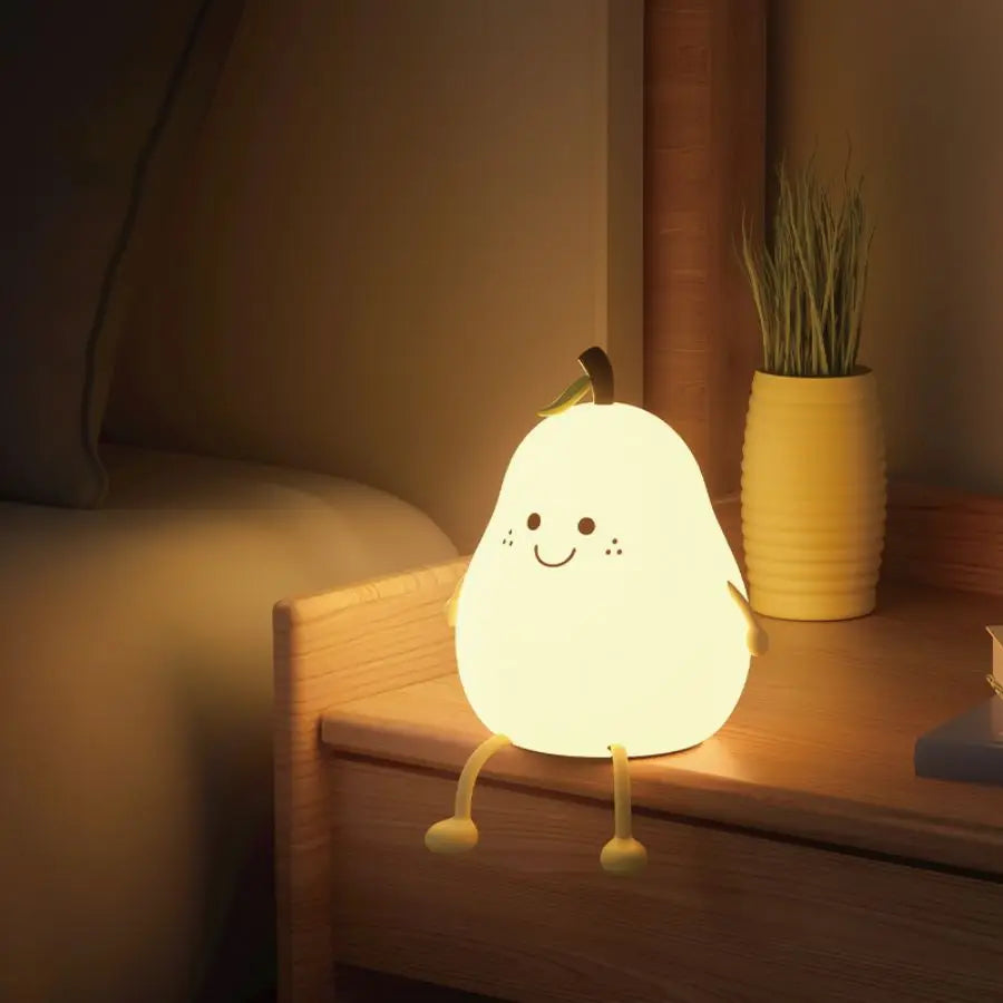 Rechargeable silicone night light for children
