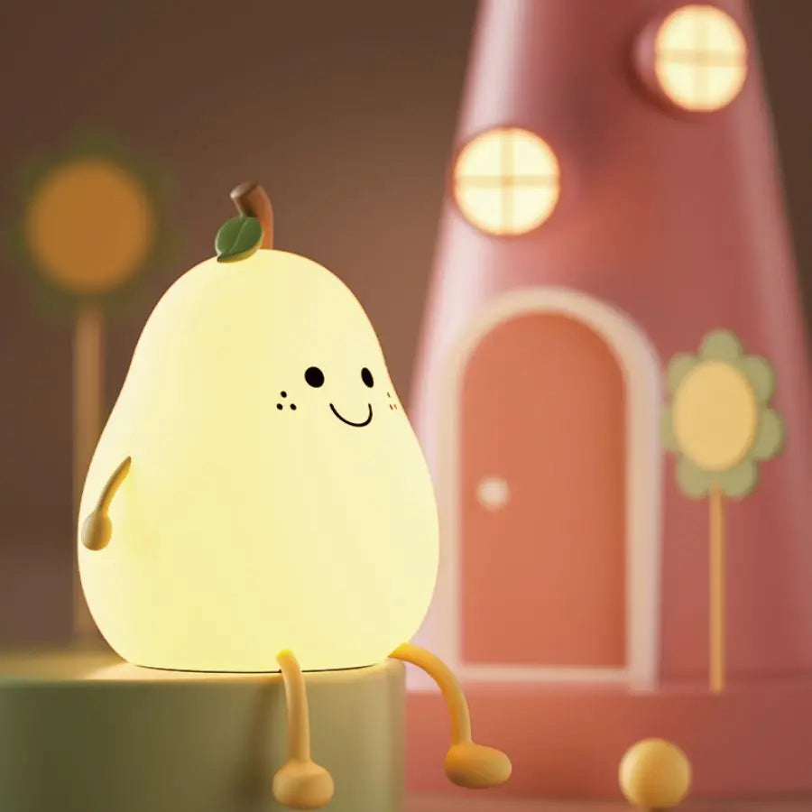 Rechargeable silicone night light for children