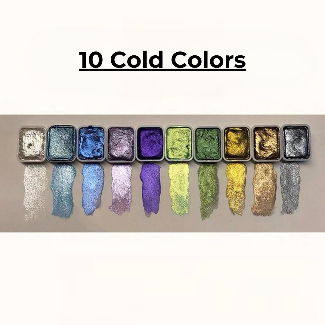 Pearlescent watercolor – Intense Shine and Vibrant Shades