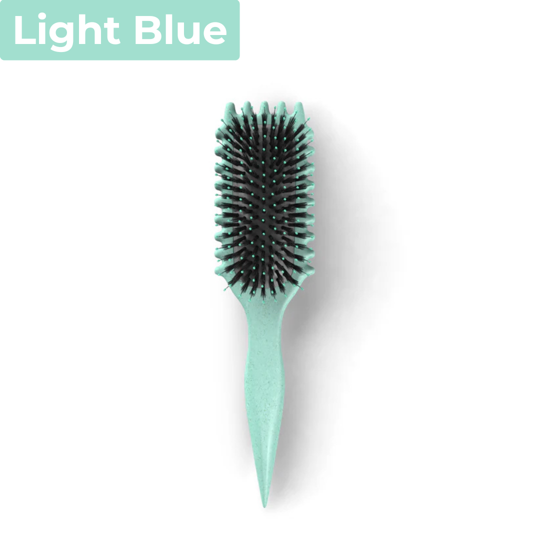 Hairbrush for defined curls without frizz