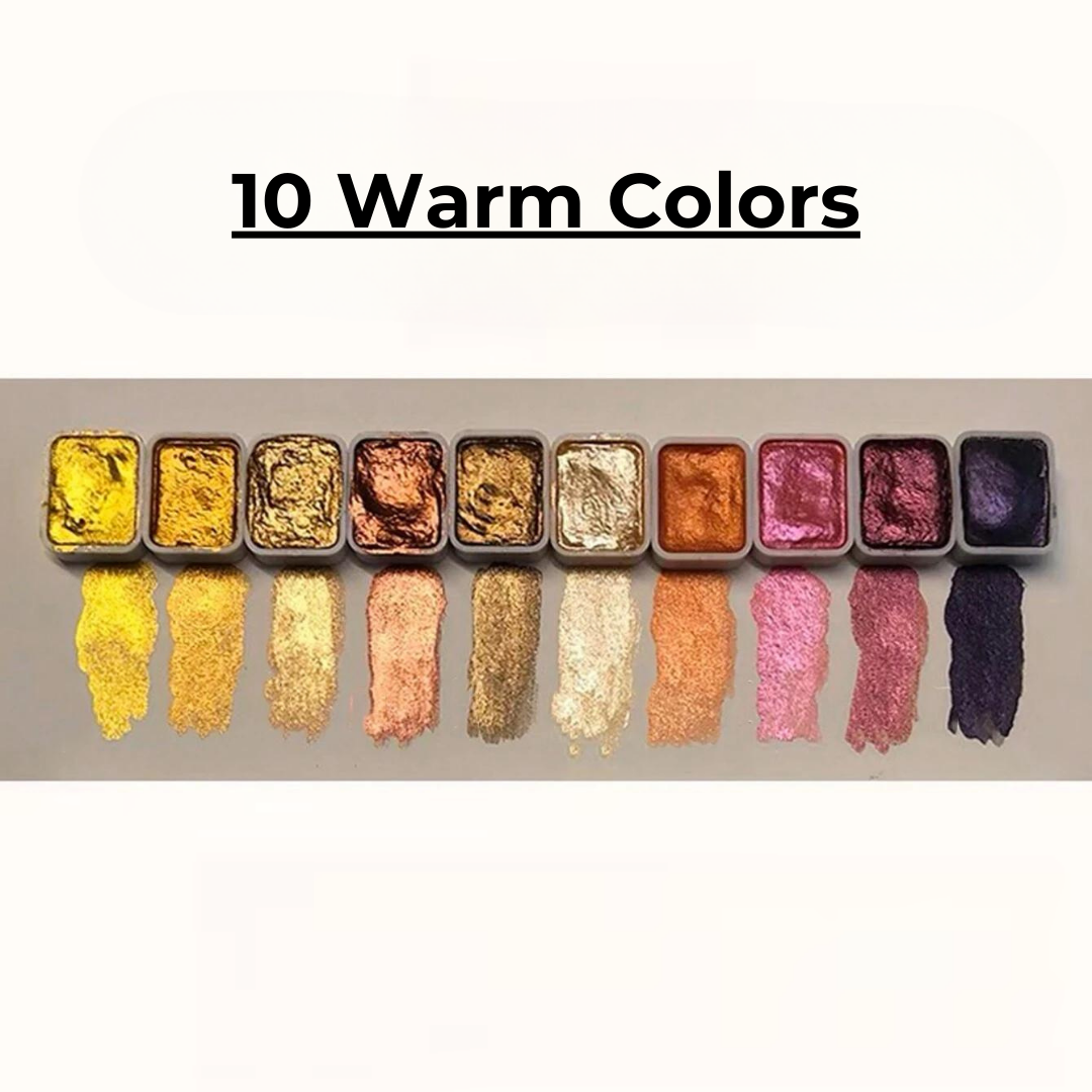 Pearlescent watercolor – Intense Shine and Vibrant Shades