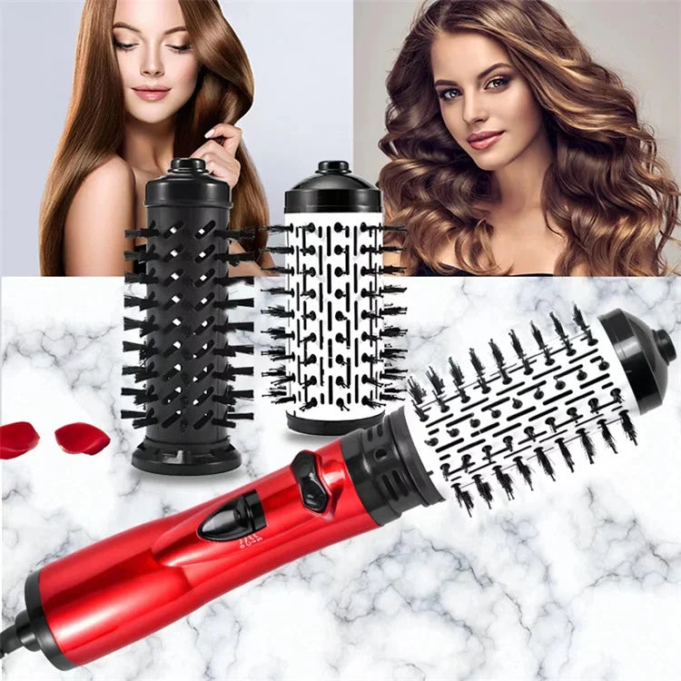 2-in-1 Rotating Hair Brush & Dryer – Perfect for All Hair Types!