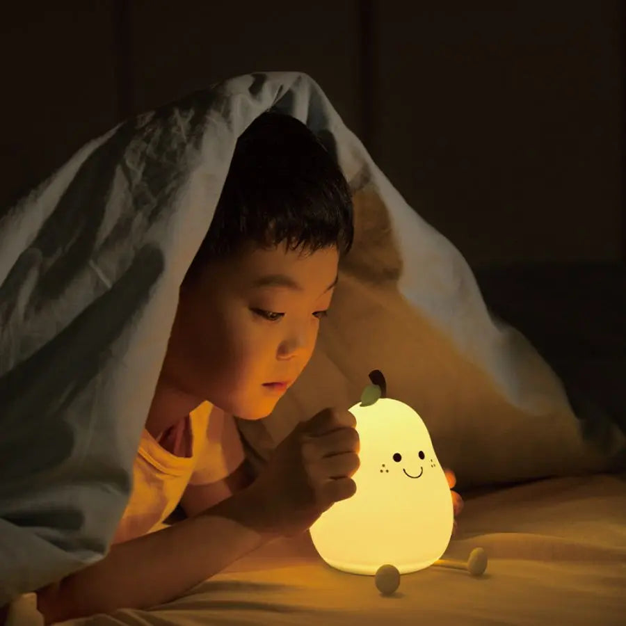 Rechargeable silicone night light for children