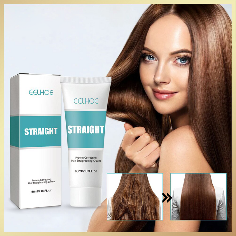 Creme alisador instantâneo para um cabelo sedoso