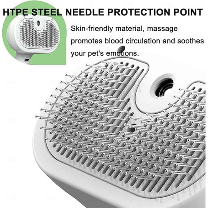 2-in-1 massaging brush for a shiny coat